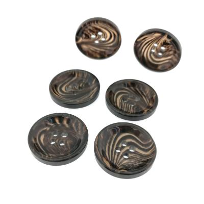 China Custom Made Superior Quality Polyester Washable Logo Viable Four Holes Buttons For Gift for sale