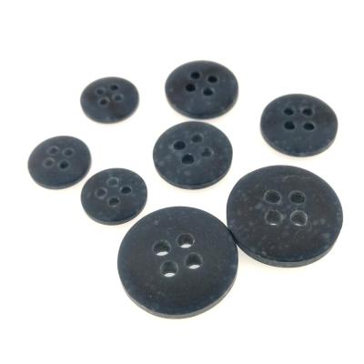 China Custom Made Viable Top Quality Polyester Four Holes Logo Buttons For Dress for sale