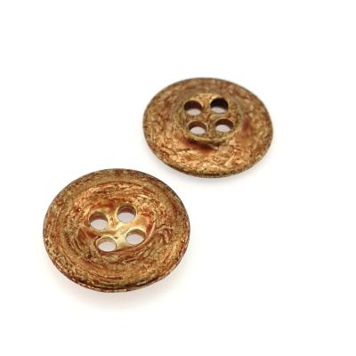 China Latest Design Best Price Sewing Button Sustainable 4 Hole Zinc Alloy Nickel Free Sweater for sale