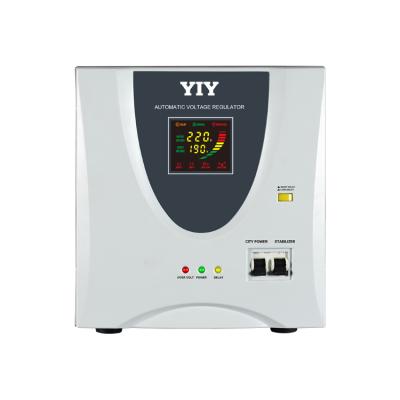 China SVC Relay Type 220v 5000va AVR 5000 Watt AC Automatic Voltage Regulator Automatic Voltage Stabilizer For Home Appliance for sale