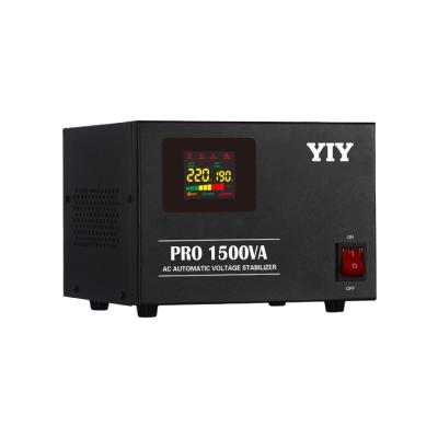 China AVR 1500va 1.5kw Servo Motor Control Voltage Regulator Automatic High Accuracy Servo Type Stabilizer for sale