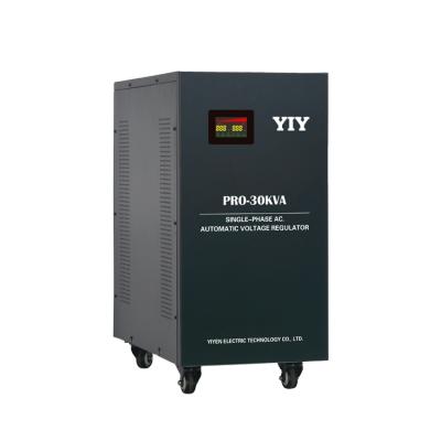 China Automatic Voltage Regulator 30000va 30kw Automatic Servo Control 110v/220v AVR Voltage Stabilizer - 3% Output Accuracy for sale