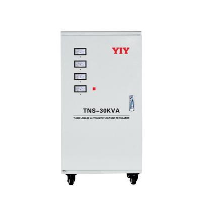 China SVC AC Automatic Voltage Regulator 3 Phase AVR 30KVA Battery Voltage Regulator for sale