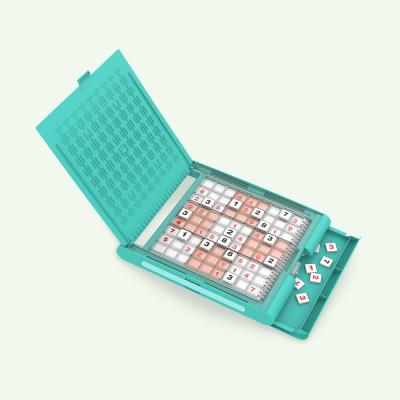 China Early Educational Fun Game Developing Toy Plastic Sudoku Intelligence Family Toy Montessori Toys Math Board for sale