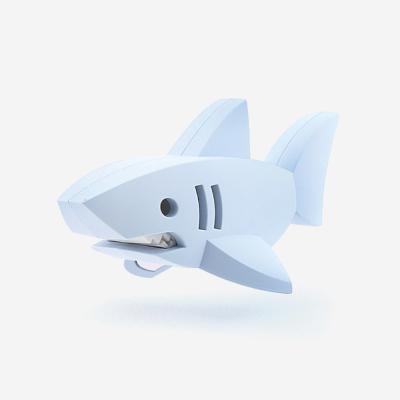 China Developmental Intellectual Children / Child Educational Toy Magnetic /Plastic Ocean Assembly Animal Puzzle Toy Set White Shark for sale