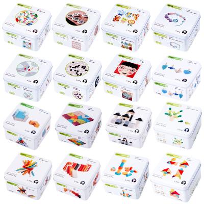 China DIY TOY Wooden Puzzle Toy Set 3D Puzzle Toy Box Game Montessori DIY Educational Wooden Puzzles for sale