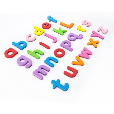 China Colorful Puzzle Toys Eva Magnetic Sticker Letters Numbers DIY Magnetic Educational Alphabet Board Jigsaw Kids for sale