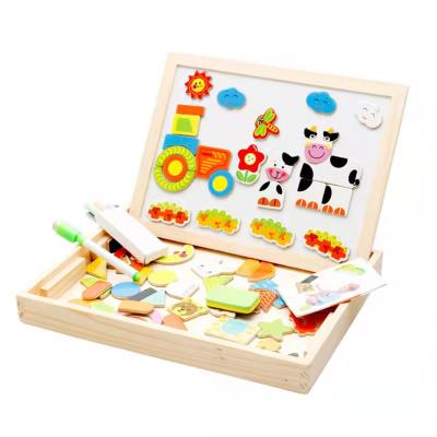 China Magnetic Jigsaw Kid Early Education DIY Handmade Magnetic Brain Teasers for sale