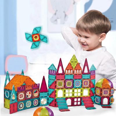 China Expand Creativity Kids Educational Toy Marble Run Race Game Track Building Set Magnetic Building Blocks Kit for sale