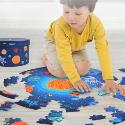 China Custom Cartoon Toy Jigsaw Paper Puzzles Space Diy Toy 3D Solar System Jigsaw Puzzle Toys for sale