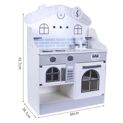 China 2021 Hot Selling Wooden Children's Kitchen Set Toy Children Pretend Play Cooking Game Kitchen Toys Kitchenware Kids Cooking Toy for sale