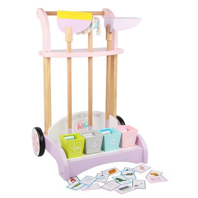 China New Design Wood Simulation Clean Tool Toy Role Play Wooden Cleaning Set Toy Pretend Play Cleaning Toy for sale