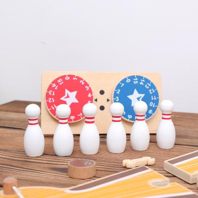 China (10 Pounds) New Arrival 40-49kg Family Game Boxset Wooden Rolling Children Mini Bowling Ball Indoor Game for sale