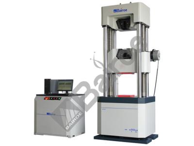 China 600KN Microcomputer Control Electro-Hydraulic Servo Universal Testing Machines, Worm and gear for sale