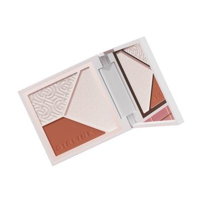 China Waterproof Vegan Makeup Customized Label Face And Eye Used Makeup Vegan Contour And Highlight Palette for sale