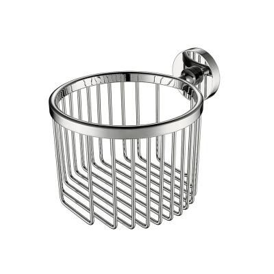 China Durable Stainless Steel Bathroom Accessories Factory Corner Shower Basket Wall Mounted Basket Shelf for sale