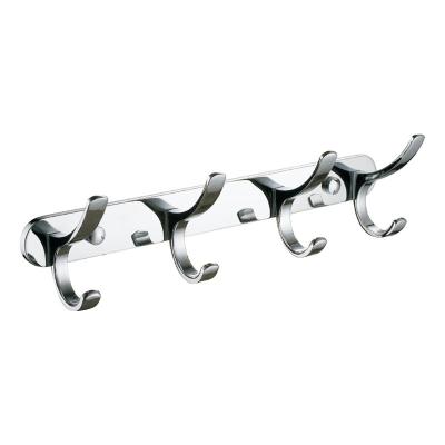 China Living Room Accessories Manufacturers Chrome Chrome Coat Hook Zinc Alloy Bathroom Coat Hooks for sale