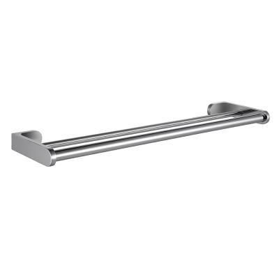 China Durable Wall Mounted Towel Rack OEM Towel Shelf Bathroom Accessories Double Towel Rack Bars for sale