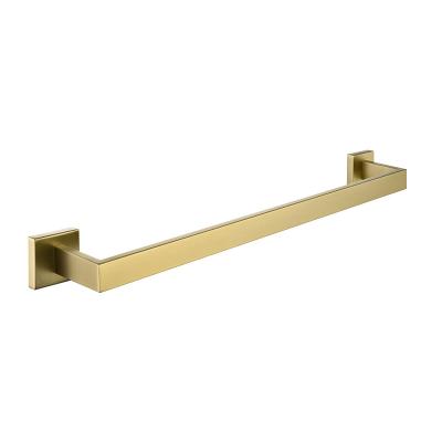 China BRIEF Bathroom Accessories Manufacturers Towel Rack Stainless Steel Gold Wall Mounted Towel Rack for sale