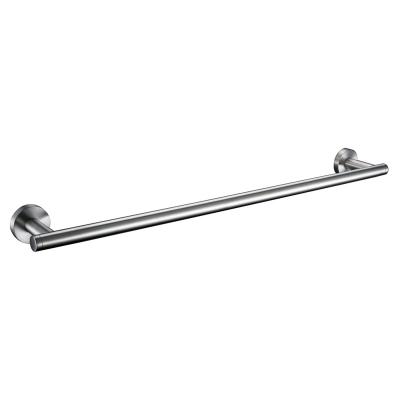 China BRIEF Bathroom Accessories Towel Racks Sus304 Single Silver Bath Towel Rack Stainless Steel Towel Rack for sale