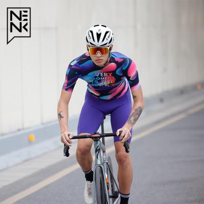 China NENK Breathable Cycling Short Sleeve Road Bike Tops Summer Mens Cycling Jersey Professional Cycling Clothing Manufactures for sale