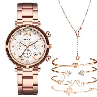 China 6pcs Popular Luxury Set Luxury Women Watches Magnetic Starry Sky Clock Quartz Wristwatch Fashion Ladies Wristwatch Female Relogio Feminino for sale