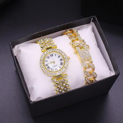 China Fashion \ Luxury Popular Luxury Bling Quartz Bracelet Box Diamond Women Watch With Dress Ladies Watches Full Mens Relojes Hip Hop Gold Watch Jewelry relojes for sale