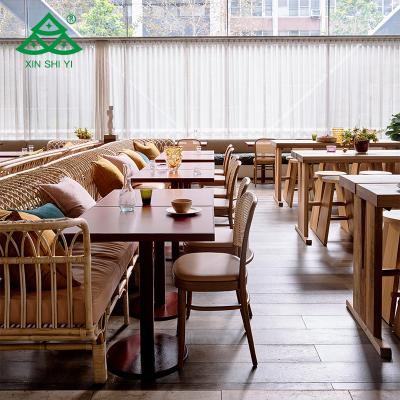 China Customization Hotel Restaurant Furniture Environmental Friendly Dining Table With Chairs Plywood With Metal Legs High Quality Modern Design for sale