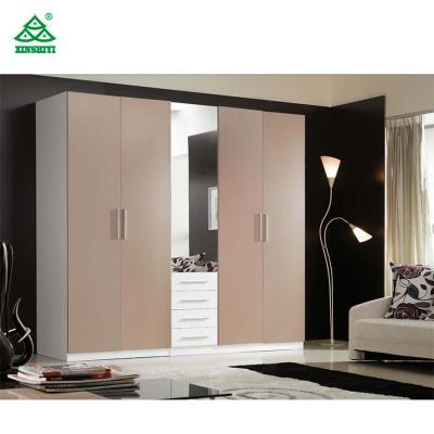 China Environmental friendly bedroom wardrobe for clothes, wooden closets for bedroom, new wardrobes with drawers for sale