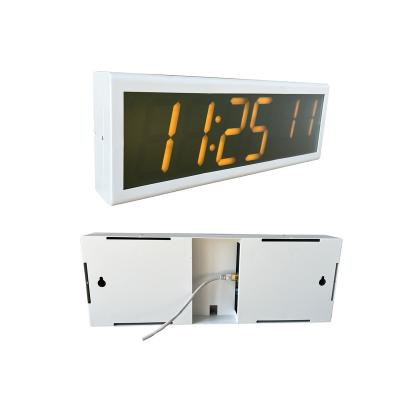 China LUMINOVA 4 Inch 6 Digit PoE LED Clock For Military School for sale