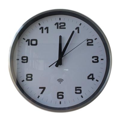 China BRIEF Syncrhonized Wi-Fi Wireless Analog Clock With Silent Rapid Second Hannd for sale