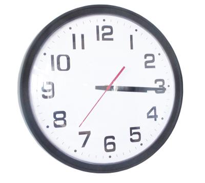 China LUMINOVA POE IP Network NTP Analog Wall Clock, Silver Metal Case/Black Plastic Case for sale