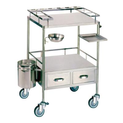 China Stainless Steel Stainless Steel Hospital Trolley for sale