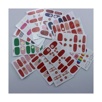 China 2021 Temporary Free Design Nail Sticker Adhesive Designer Nail Sticker for sale