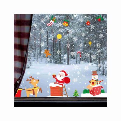 China Decorative Unique Hot Selling Design Holiday Decoration Stained Glass Sticker Custom Windows Sticker for sale