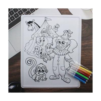 China Kids Gift Easily Coloring Plastic Drawing Board Coloring Kids New Arrival With Water Color Brush For Kids for sale