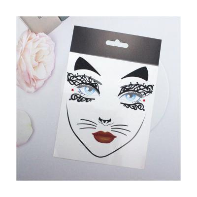 China Custom Gem Glitter Face Stickers For Party Decoration Body Sticker Jewelry Face Decorative Sticker for sale