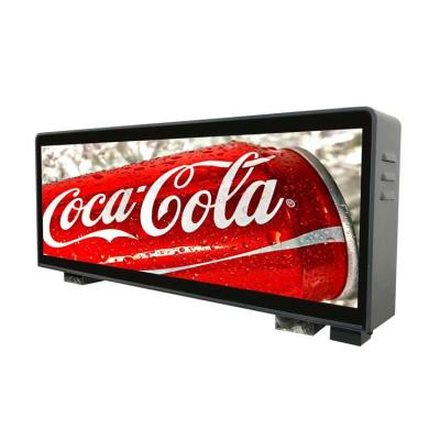 China Outdoor Car Roof Top Sign Advertising Screen Wireless Outdoor Taxi Digital Top LED Display for sale