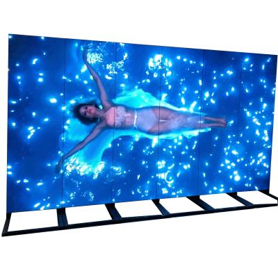 China Indoor Indoor Advertising Video Standing Digital Panel Mirror Screen LED Poster Display for sale