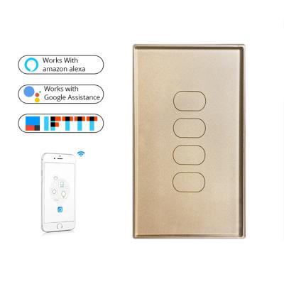 Китай Control+Voice App Control Teejoin No Natural Tuya Us Touch 4 Band Zigbee Switch Australia Standard Lamp Switch продается