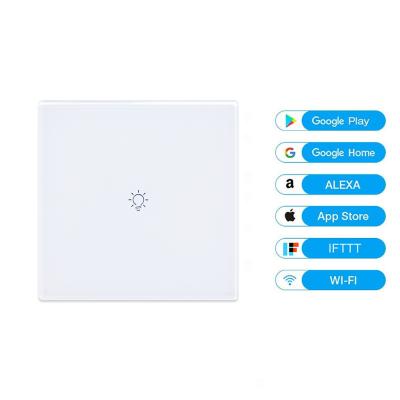 China Universal 8 Band App Control+Voice 1/2/3 Universal 8 Band Factory Direct Selling Wall Light Touch Switch Eu Smart Home Wifi Led Panel Control Smart Switch for sale