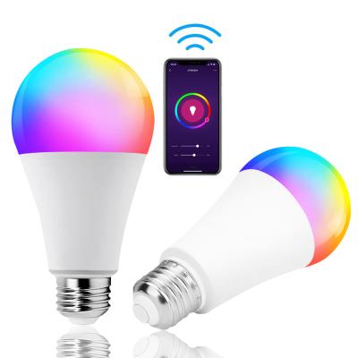 China Desktop 220v Google Alexa voice control e27 9w smart wifi tuya ampolletas inteligentes rgbcw led bulbs en venta