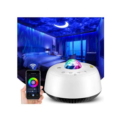 China Modern Galaxy Bedroom Projector Lamp Music Light Moon Surf Light With Remote Control for sale