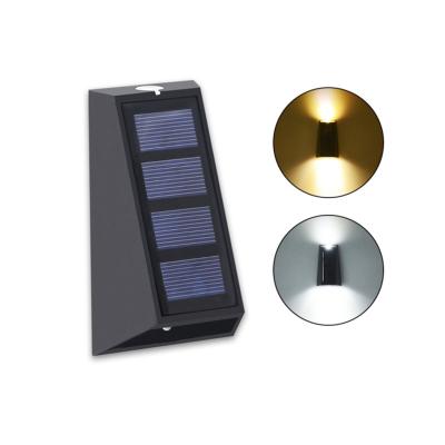 China 2 Packs IP65 Garden Waterproof Solar Wall Light RGB Night Light 7 Colors For Garden Park for sale