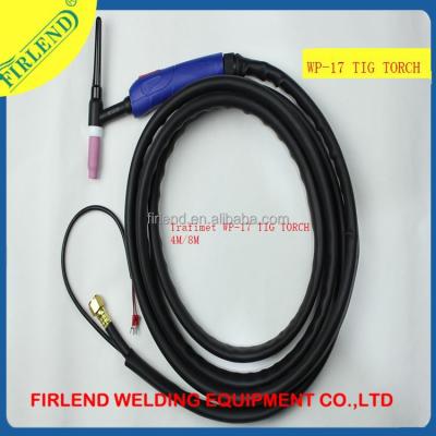 China Metal and Alloy Steel WP-17 Tungsten Argon Arc Welding Nonferrous Gas Cooled Torch Welding Easy Oxidation for sale