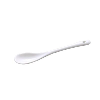 China Sustainable 13cm Long Classic Porcelain Disposable Coffee Sugar Spoon for sale