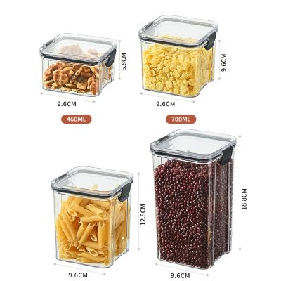 China Freshness Preservation Sealed Clear Glass Storage Jars Airtight Food Containers With Lids Universal Airtight Storage Container Storage Jars for sale