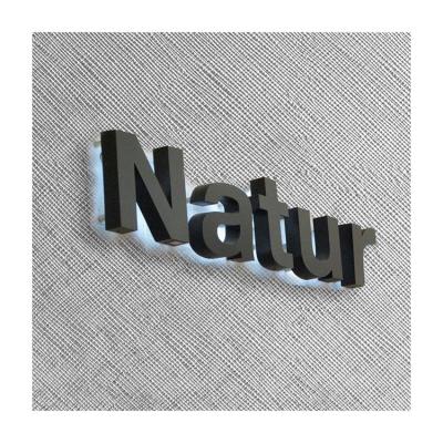 China Buildings Customized Color Illuminated Sign Facelit Trimless Led Channel Letter Application Squares Stores for sale