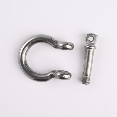 China Anticorrosive Long Life High Quality Nice Workmanship Stainless Steel 304 D Shackle For Daily Life for sale