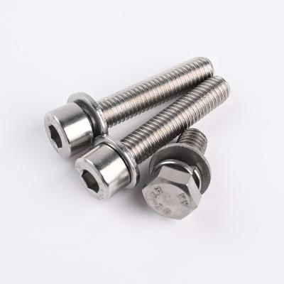 China Anticorrosive Wholesale Stainless Steel 304 316 Bolt Seal DIN933/DIN912 Combination Bolt For Daily Life for sale